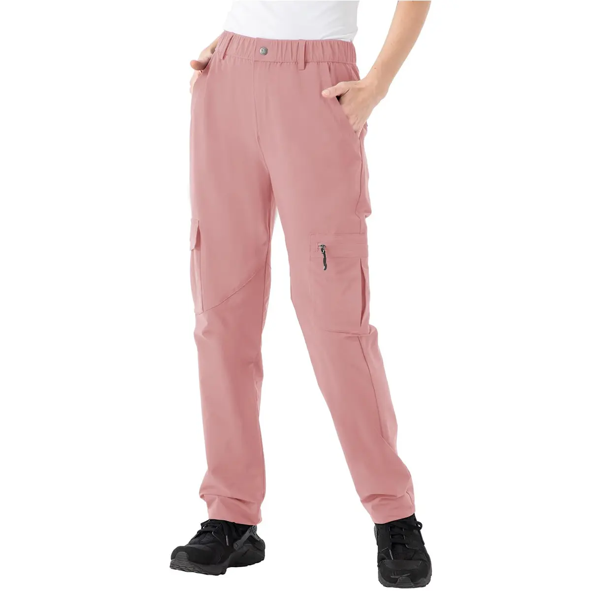 YSENTO Women's UPF 50+ Hiking Cargo Pants Outdoor Lightweight Breathable Water Resistant Zipper Pockets