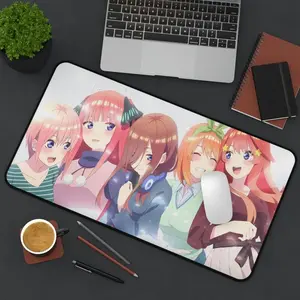 Quintessential Quintuplets Desk Mat - miku nakano - nino nakano - itsuki nakano - nino mousepad - miku moupsead - nino nakano mousepad