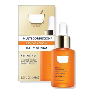 Multi Correxion Revive + Glow 10% Active Vitamin C Serum for Face, Daily Anti-Aging Wrinkle and Skin Tone Skin Care Treatment, Brightening Serum , 1 Fluid Ounce
