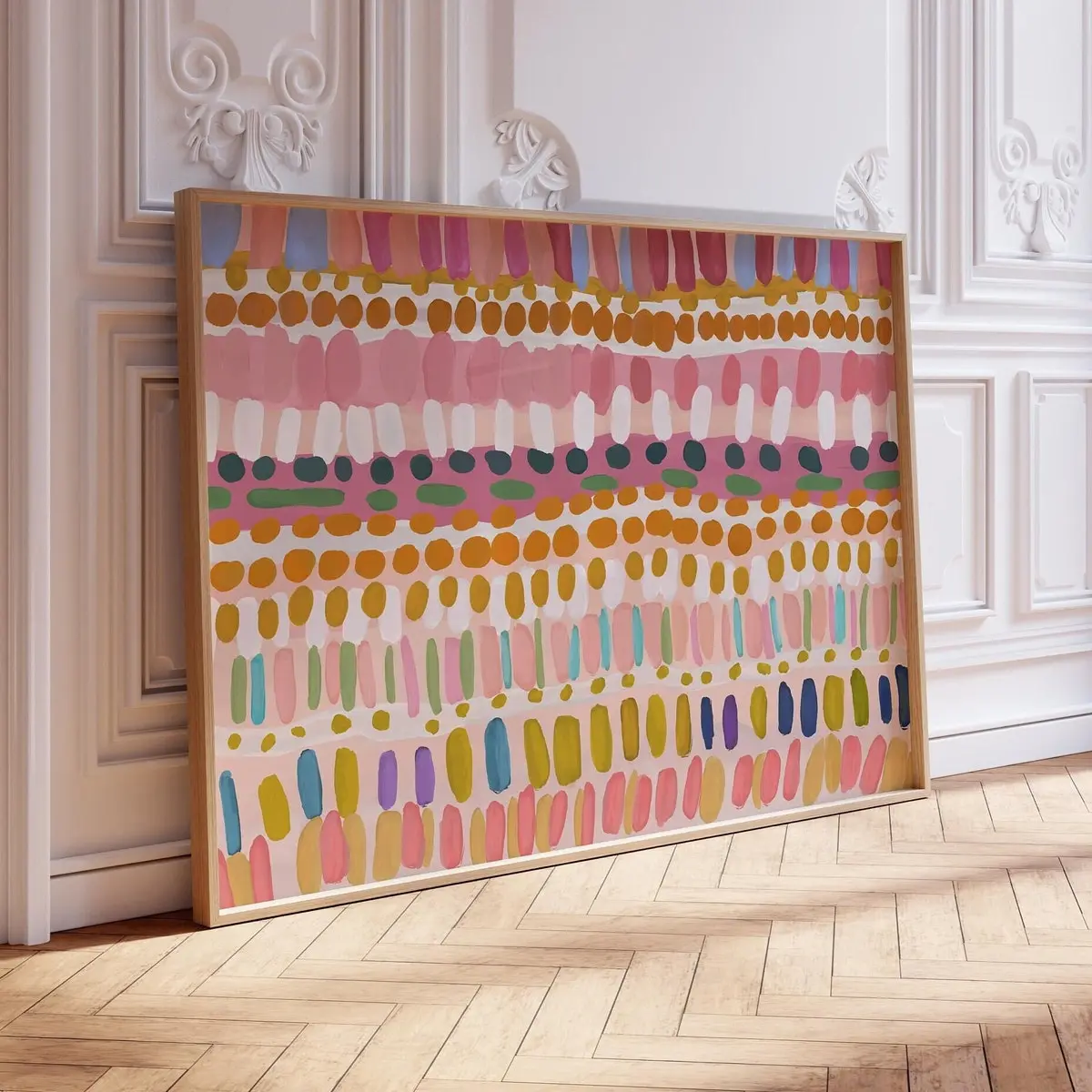 Colorful Abstract Printing Unframed, Room Decor