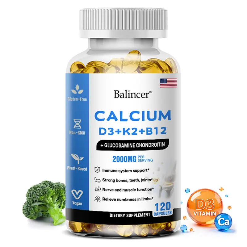 Balincer Calcium health supplements,Support bone and joint health, 120 Capsules