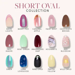 Glamnetic Short Oval Press On Nail Collection