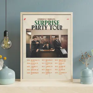 Sturniolo Triplets Surpr1se P4rty Tourt Poster, Sturniolo Triplets Fan Gift