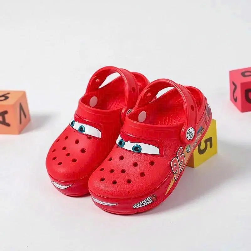 Comfortable Red Cartoon Clogs – Unisex Slip-On Sandals for Casual Daily Use