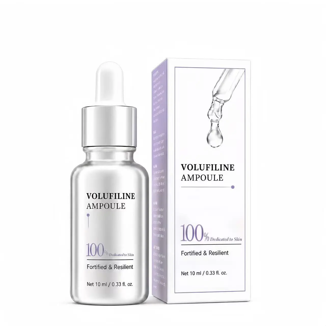 Volufiline Ampoule Serum 10ml, Skin Firming Resilient Facial Ampoule Essence, Improve Skin Elasticity Hydrating Face Serum For Daily Skin Care