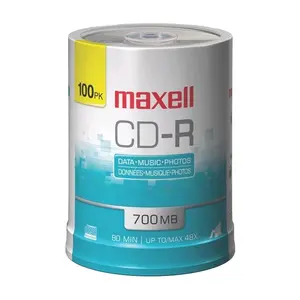 Maxell 648200 - CDR80100S 700MB 80-Minute CD-Rs (100-ct Spindle
