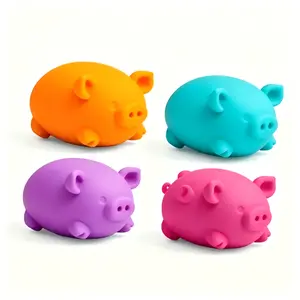 This adorable little pig squeeze toy features a soft, elastic texture; it quickly springs back after being squeezed, effectively relieving stress.