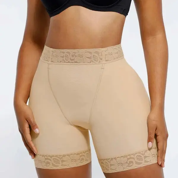 Lace Mid Waist Beige 