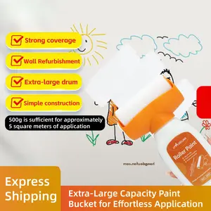 White Paint/Wall Repair Paint Removable Stain Resistant for Yellowed Stained Dirty Walls Indoor Outdoor Extra Large Capacity 500g for 5m2 Application