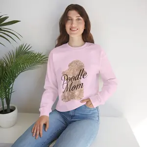 Poodle Mom Classic Crewneck Sweatshirt