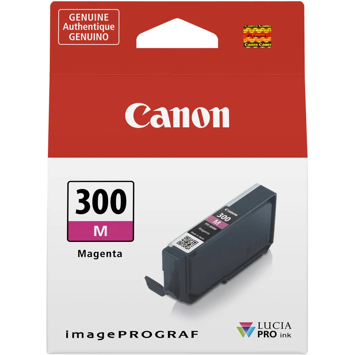 Canon PFI-300 14.4ml Pigment Ink Tank for imagePROGRAF PRO-300 Printer, Magenta