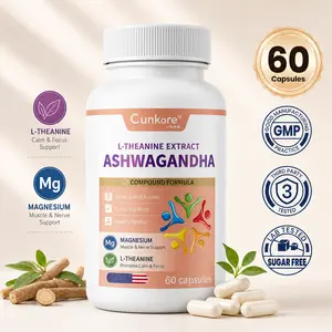 Cunkore Daily Zen & Balance Support - Advanced L-Theanine & Ashwagandha Formula - Promotes Relaxation & Positive Mood - Compound Blend with GABA & 5-HTP Relief Supplement Nutrient Rich Complex