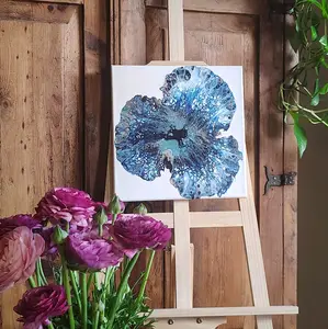 12x12 Abstract Canvas Painting by Cote Design Studio