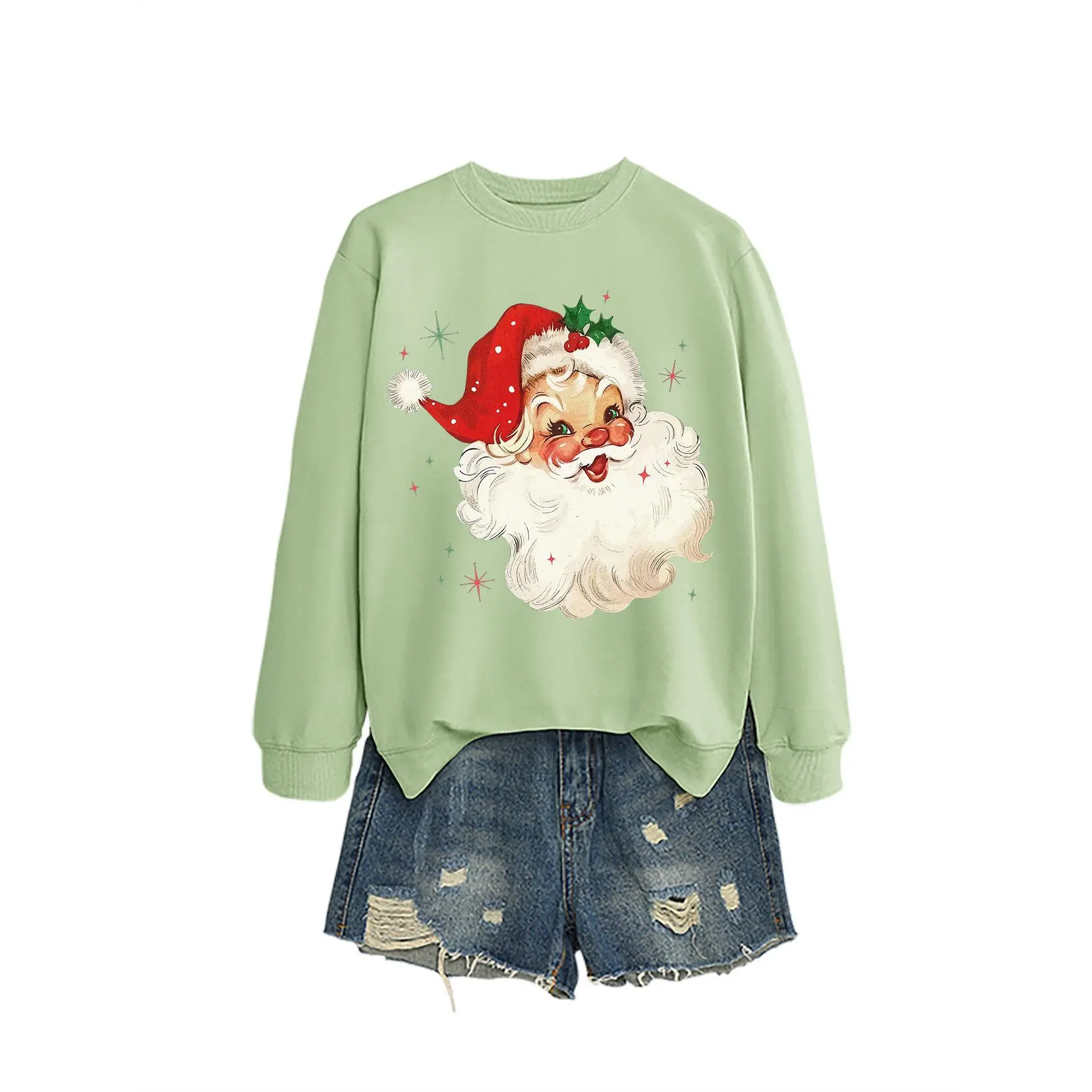 Olive green hoodie (color picture)