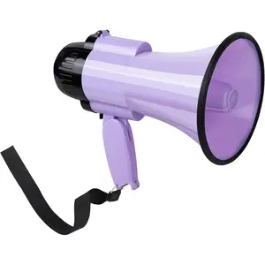 30 Watt Power Portable Megaphone Bullhorn Speaker Voice, Siren/Alarm and 240S Recording with Volume Control and Strap