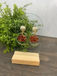 Open Circle - Pumpkin Dangle