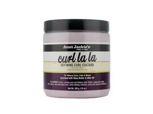 Aunt Jackie's Curl La La, Lightweight Curl Defining Custard, Enriched with Shea Butter & Olive Oil, Basic, 15 Ounce