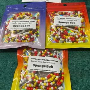 SpongeBob  custom Waist-bead Gem Tie on waist beads