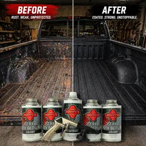 Poppy's Patina Black Automotive Truck Bed Liner - Protect Your Truck Bed with Durable, Waterproof Urethane Coating