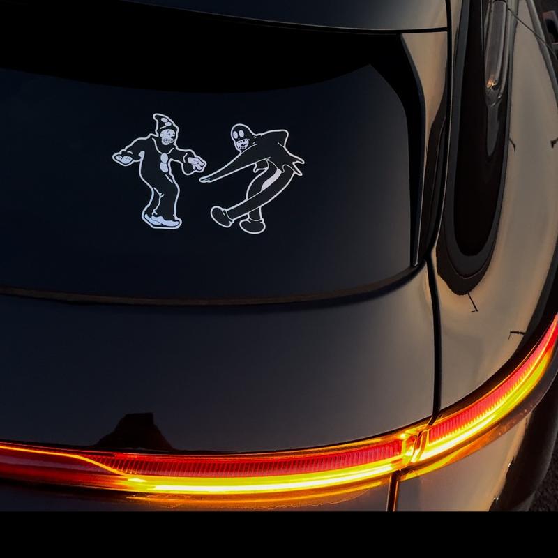 Ghostmane Sticker 5 Inch Holographic Car Window Laptop Vehicle Decoration Truck Decal Unique Design Mesmerizing Effect