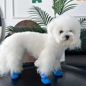 2026 New Model: 4-Pack Waterproof Dog Boots — Non-Slip, Soft-Soled Pet Rain Shoes & Paw Protectors (Suitable for Shiba Inus, Corgis, and Poodles)