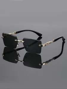 New Trendy Frameless Glasses, Unisex Casual Classic Design, Suitable for Outdoor Activities, Driving, Fishing, Hiking, Party, Gift
