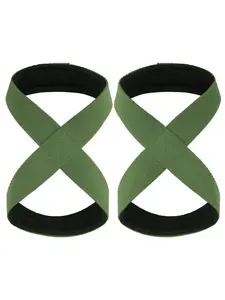 2PCS Padded Figure Straps Deadlift Weight Lifting Wrist Straps Power Lifters Workout Pull-Ups Horizontal Bar Gym Fitness