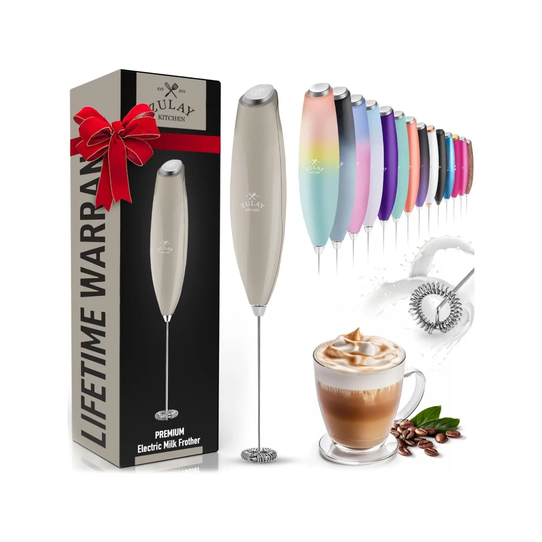 Starbucks Milk Boss Frother - Make Rich and Creamy Froth in Seconds for Latte, Cappuccino, and Hot Chocolate (Without Stand)