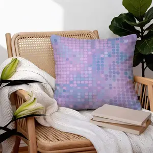 Gradient Watercolor Polka Dot Print Throw Pillow with Insert, Soft & Skin-Friendly, Decorative Cushion for Sofa & Bedroom, Versatile for Multi-Scene Use, Ideal Gift Choice