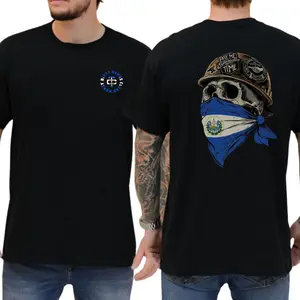 El Salvador Flag Skull Face Mask T-Shirt, Dirty Hands Clean Money Shirt, Blue Collar Men's Graphics Shirt, El Salvador Dad Gifts, Bluecollar Workwear, Casual Mens Wear