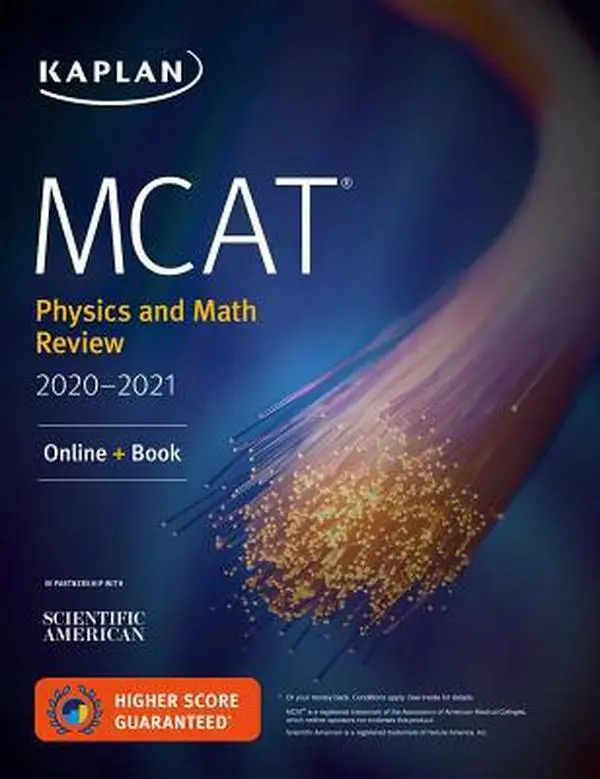 USED Book - MCAT Physics and Math Review 2020-2021: Online + Book by Kaplan Test Prep (Paperback) - english