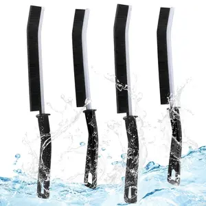 Hard Bristle Crevice Cleaning Brush,4pcs Groove Corner Crevice Cleaning Brushes for Household Use,Thin Gap Cleaning Brush Grout Brush Crevice Cleaning Tool for Bathroom Tile Window Track Cleaner Brush Kitchen Toilet Comfortable Hand
