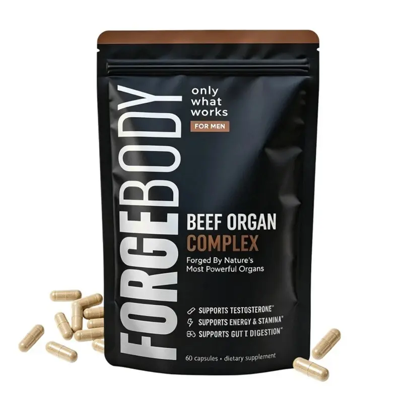 FORGEBODY Beef Organ Complex 60 Capsules – Grass Fed Beef Organ Supplement