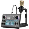 HOSABELY Podcast Equipment Bundle Content Creator Kit - Adjustable XLR C100+BM800 Mic, 48V Live Audio Mixer, Headphone, Plastic Mobile/PC/Laptop Recording Streaming Gear | Phone Accessories, Household Electronics, C100+Bm800mic