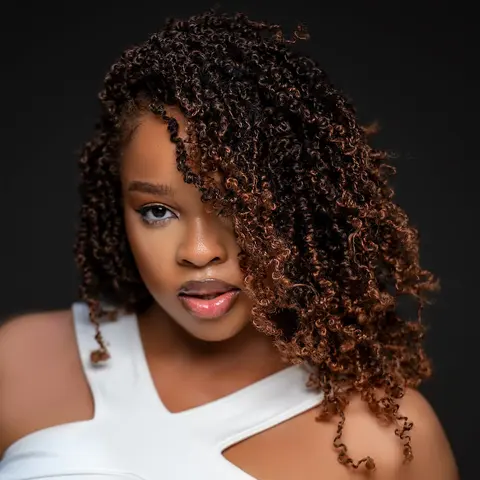 YT |【2000+ Sold】Yanky Twist Crochet Hair - Handmade Synthetic Crochet Hair 8-16 inch Mini Passion Twist 8 Packs (30 Strands/Pack)