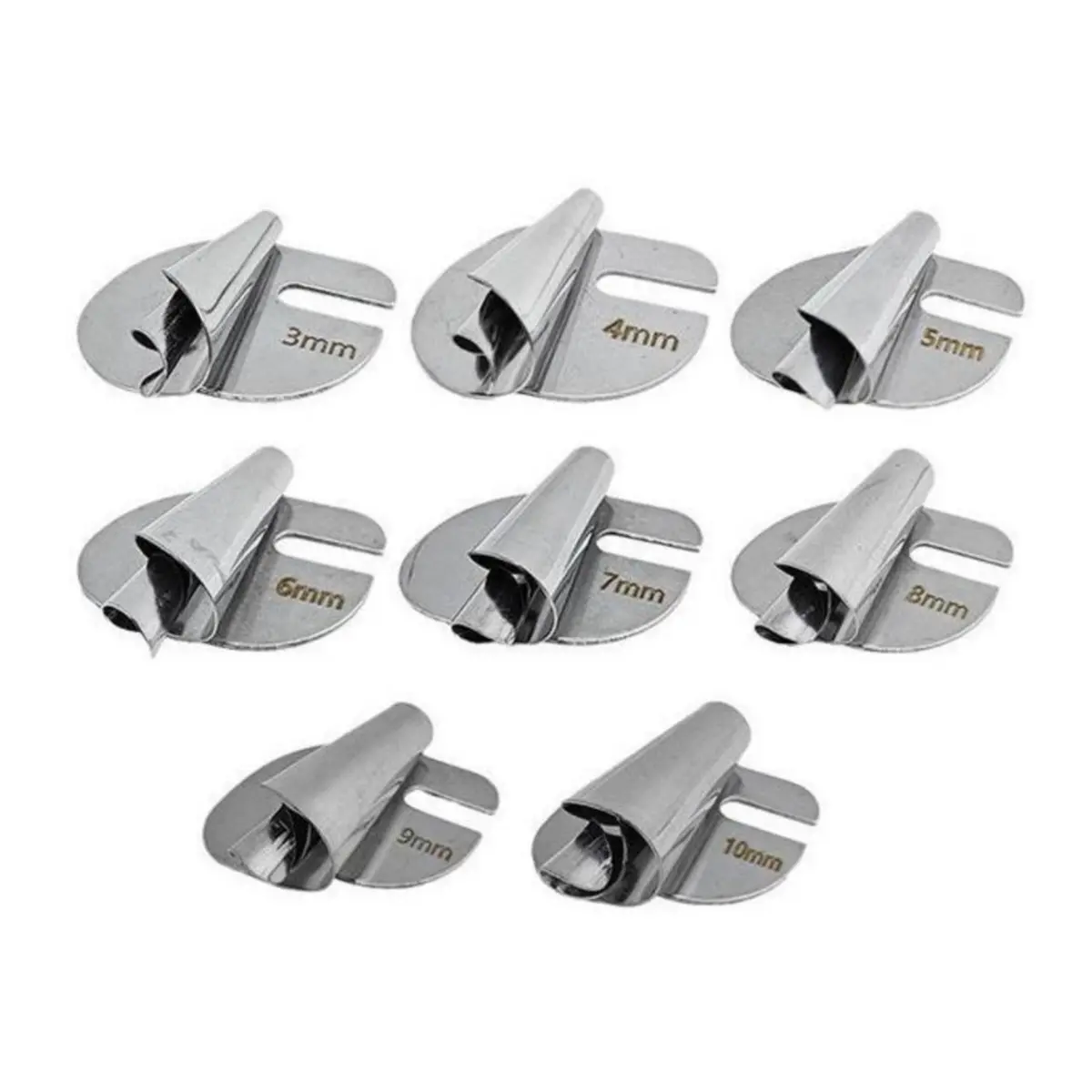 8Pcs Sewing Rolled Hemmer Foot Set, 3/4/5/6/7/8/9/10mm Rolled Hem Presser Foot, 8 Sizes Wide Hemming Machine Rolled Hem Pressure Foot Hand Industrial Sewing Machine Sewing Accessories,clothes for back to school,first day of school outfits