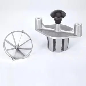 Lime Cutter for Bar - Lemon Wedge Slicer, Commercial Fruit Slicer Vegetable Cutter 6 Wedges/8 Wedges with Stainless Steel Blade, Aluminum Holder, No Rust - Easy to Clean (Size : 8 Section Blade)