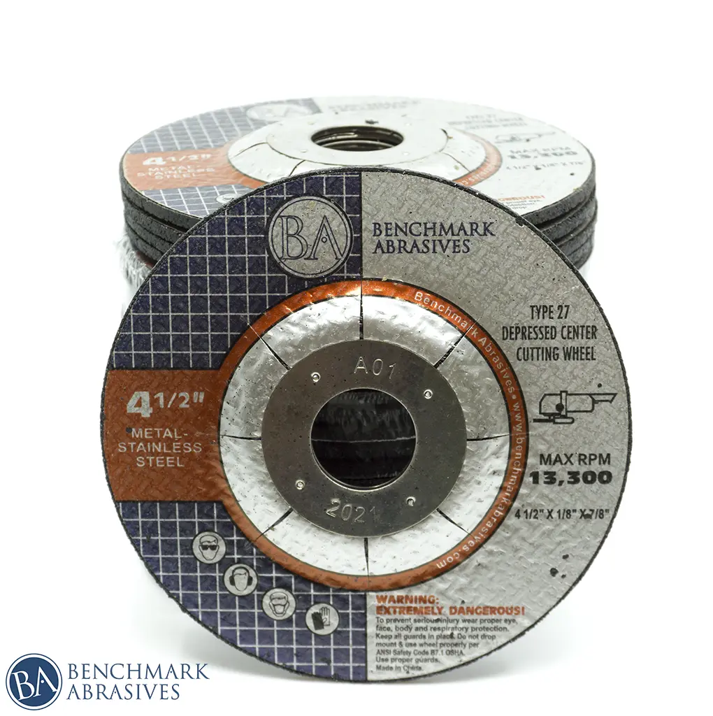 4-1/2" x 1/8" x 7/8" T27 Pipeline Wheel - 25 Pack