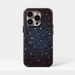 Celestial Starry Night Phone Case Compatible with iPhone 17, 16, 15, 14, 13, 12, 11