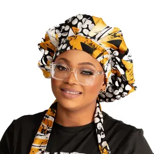 Ankara Silk headWrap Bonnet