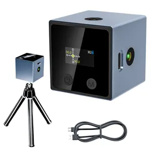 MINI 3-in-1 Laser Level & Angle Finder with Tripod, Dual Laser, ±0.1° Accuracy, Magnetic Base, 360° Rotation, USB Rechargeable for Picture Hanging, Tiling, DIY