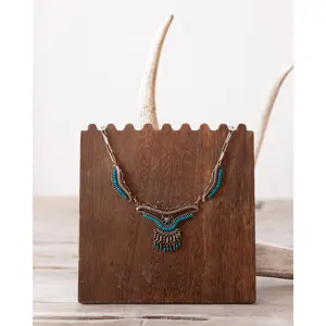 75-Stone Zuni Needle Point Turquoise Necklace