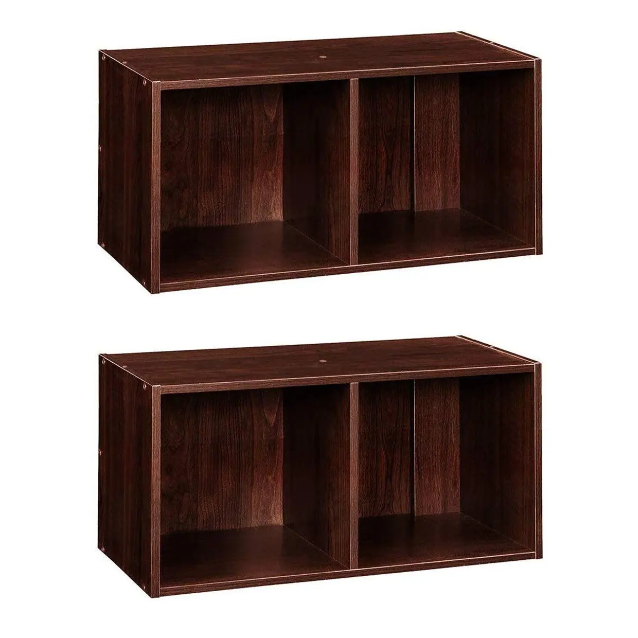 ClosetMaid Decorative Stackable 2-Cube Cubeicals Organizer, Dark Cherry (2 Pack) ClosetMaid Decorative Stackable 2-Cube Cubeicals Organizer, Dark Cherry (2 Pack)