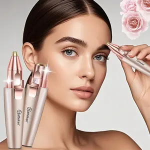 Portable Multi-Scene Use 2-In-1 Electric Eyebrow Trimmer for Women, Gentle Hair Removal Tool, Travel-Friendly Grooming Device