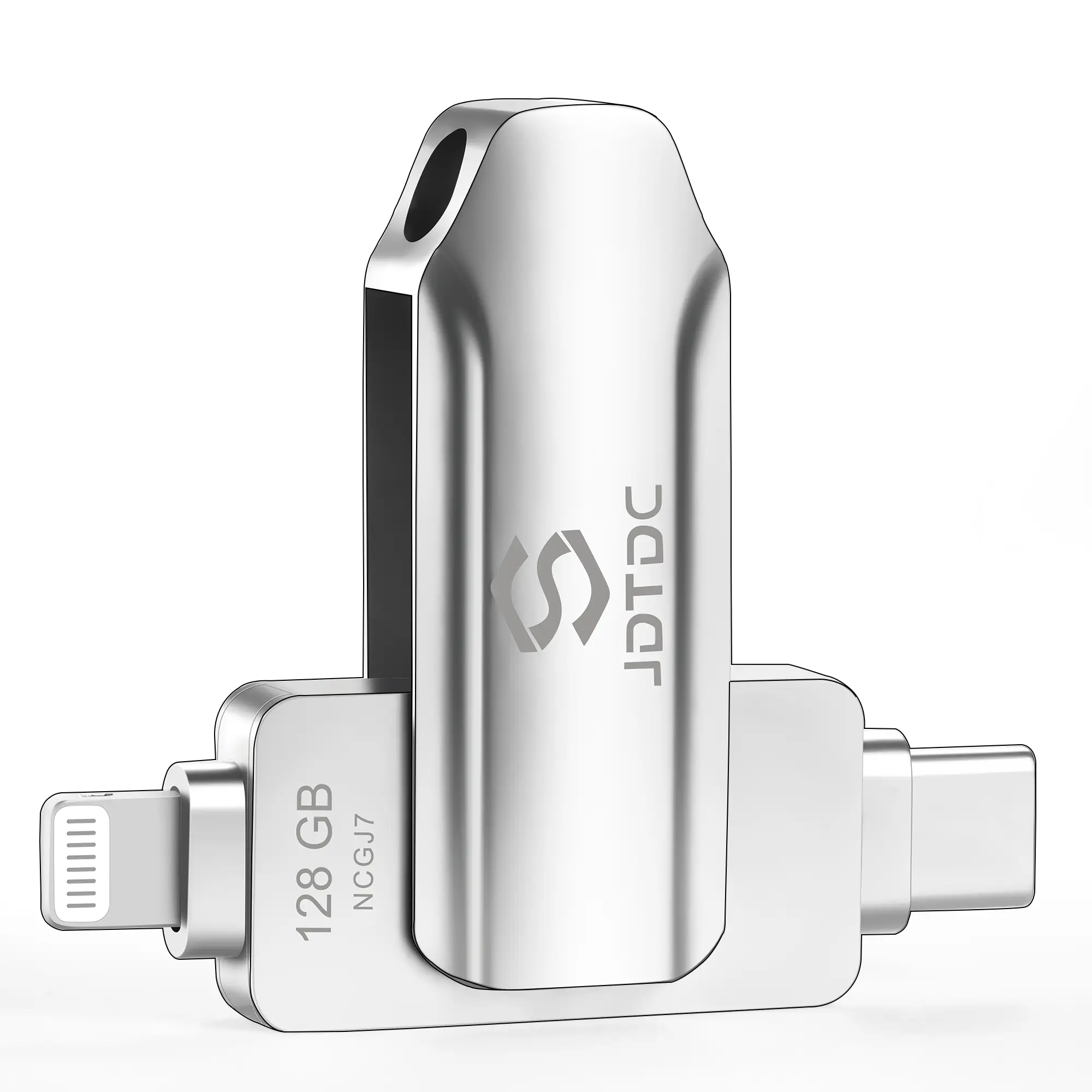 JDTDC USB Flash Drive(Apple MFi Certified) USBC and Lightning Thumb Drive for iPhone iPad Android Solve Memory Issues Photo Stick External Storage
