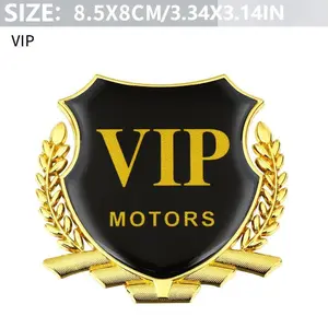 1pcs Car Logo, Car Front and Rear Hood Trunk Grille 3d Badge Decal Logo Metal Plastic Letter Sticker, Body Styling Accessories