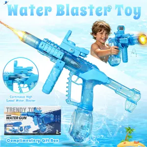 Ultimate Battle Water Blaster Powerful Electric Water Gun,  Automatic Squirt Blaster with Glowing Muzzle 320cc High Capacity, Up to 32 FT Range, Outdoor Summer Party Toy OutdoorFun for Adults &Kids Toys #Summervibes
