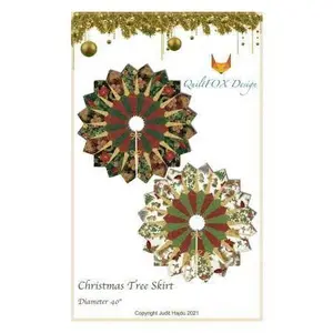 Christmas Tree Quilted Tree Skirt by Quilt Fox Designs