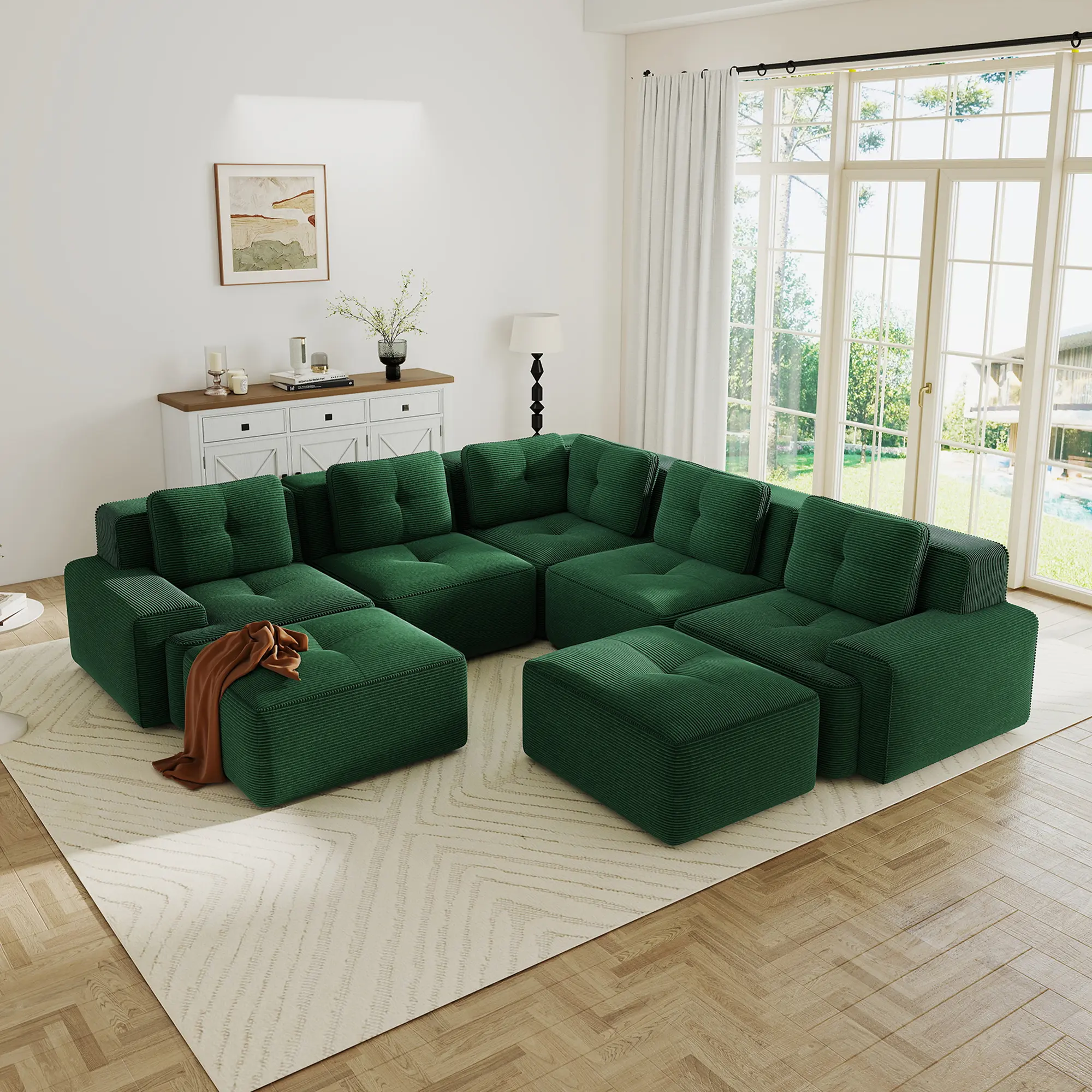 Green + Corduroy + 4 Seat12