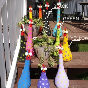 1pc Long-Necked Big-Eyed Chicken Statue - Creative Resin Ornament for Indoor/Outdoor Garden Decor -  Unique & Whimsical Design -  For Garden Lovers & Home Decor Enthusiasts - Perfect Gift for Housewarming & Birthday